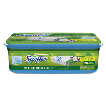Swiffer® Wet Refill Cloths, Open Window Fresh, Cloth, White, 10 X 8, 28-box, 6 Boxes-carton freeshipping - TVN Wholesale